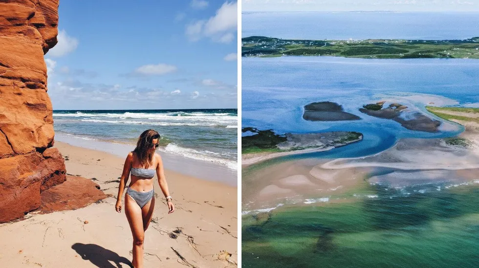 Îles de la Madeleine offers over 300 kilometres of white-sand beaches within Quebec