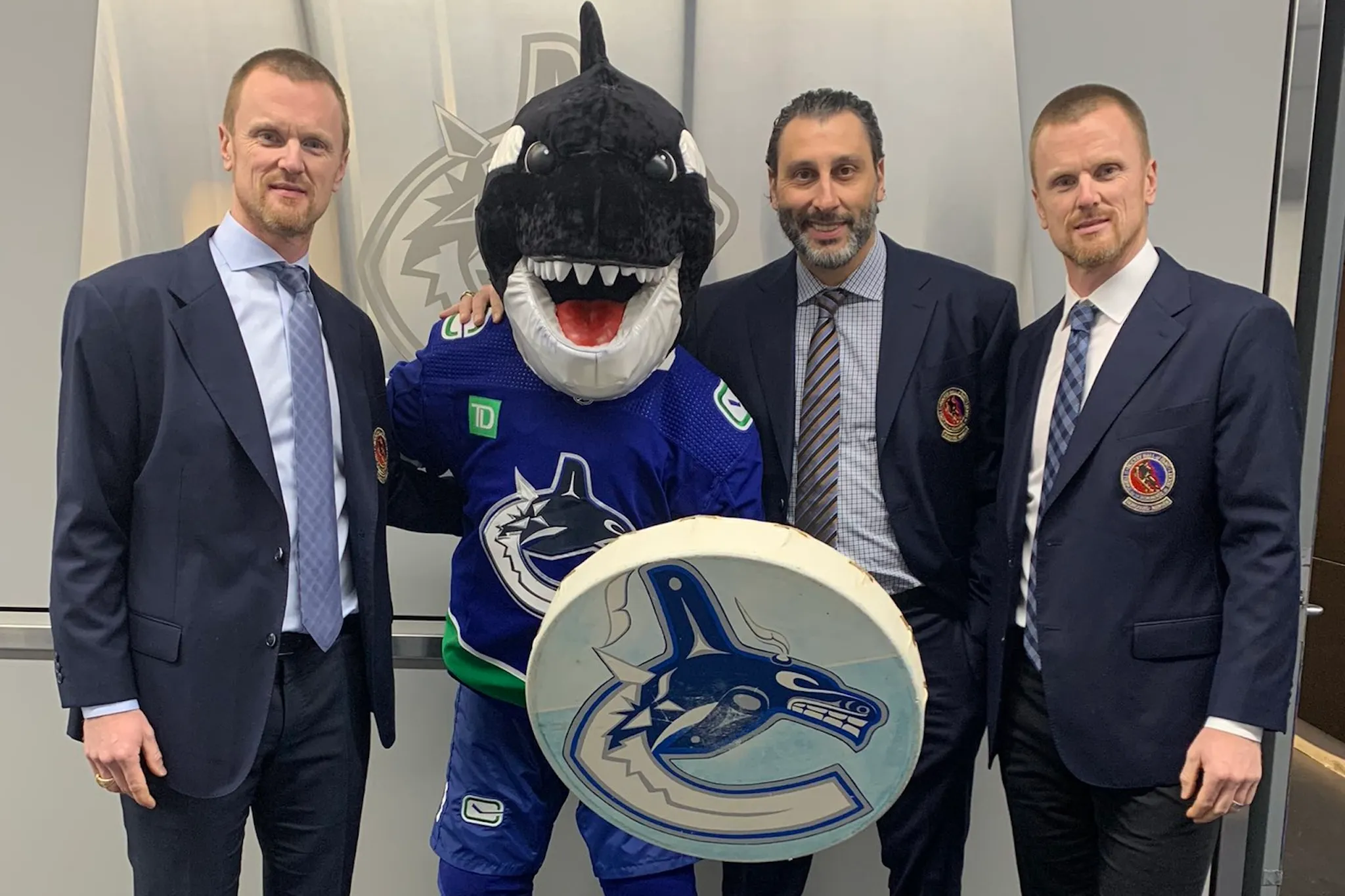 Fin, the Canucks' 25-year mascot, is a finalist for Hockey's Mascot Hall of Fame