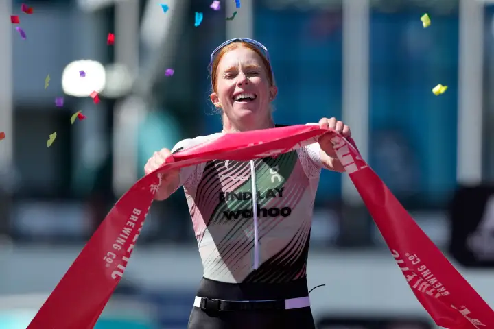 Paula Findlay wins first Ironman triathlon at Lake Placid on her debut attempt