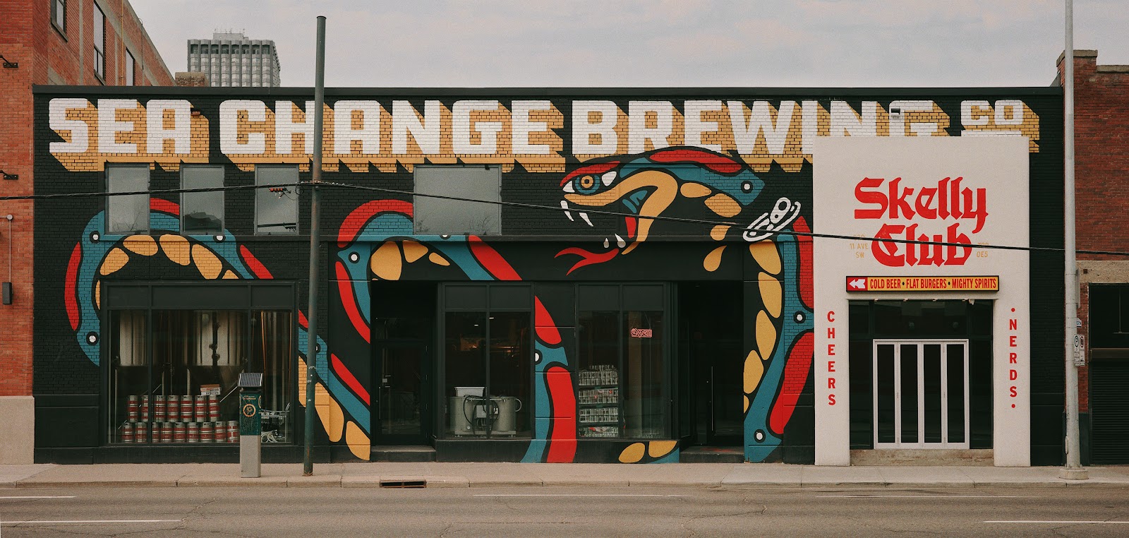 Sea Change Brewing opens Skelly Club on the Beltline with on-site brewing and Flat Boy Burgers