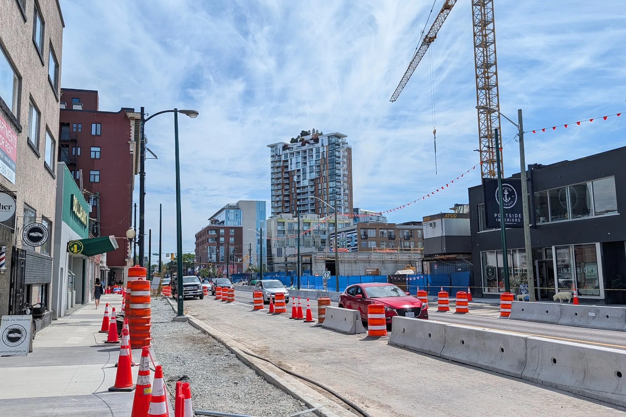 East Broadway reopens early at Main Street after subway work