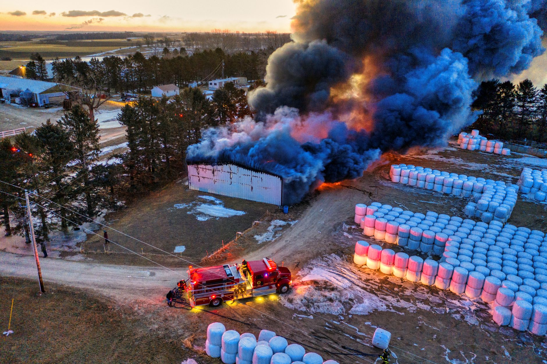 Ladner barn fire draws 37 Delta firefighters; cause still under investigation