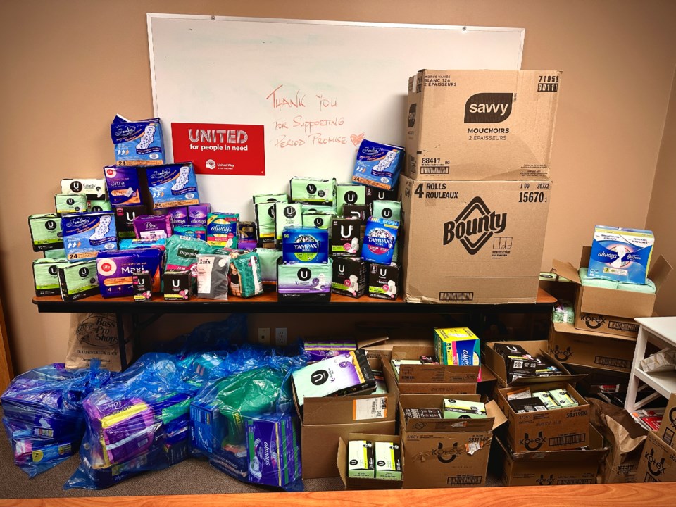 United Way BC menstrual products campaign exceeds goal by 45,000 items