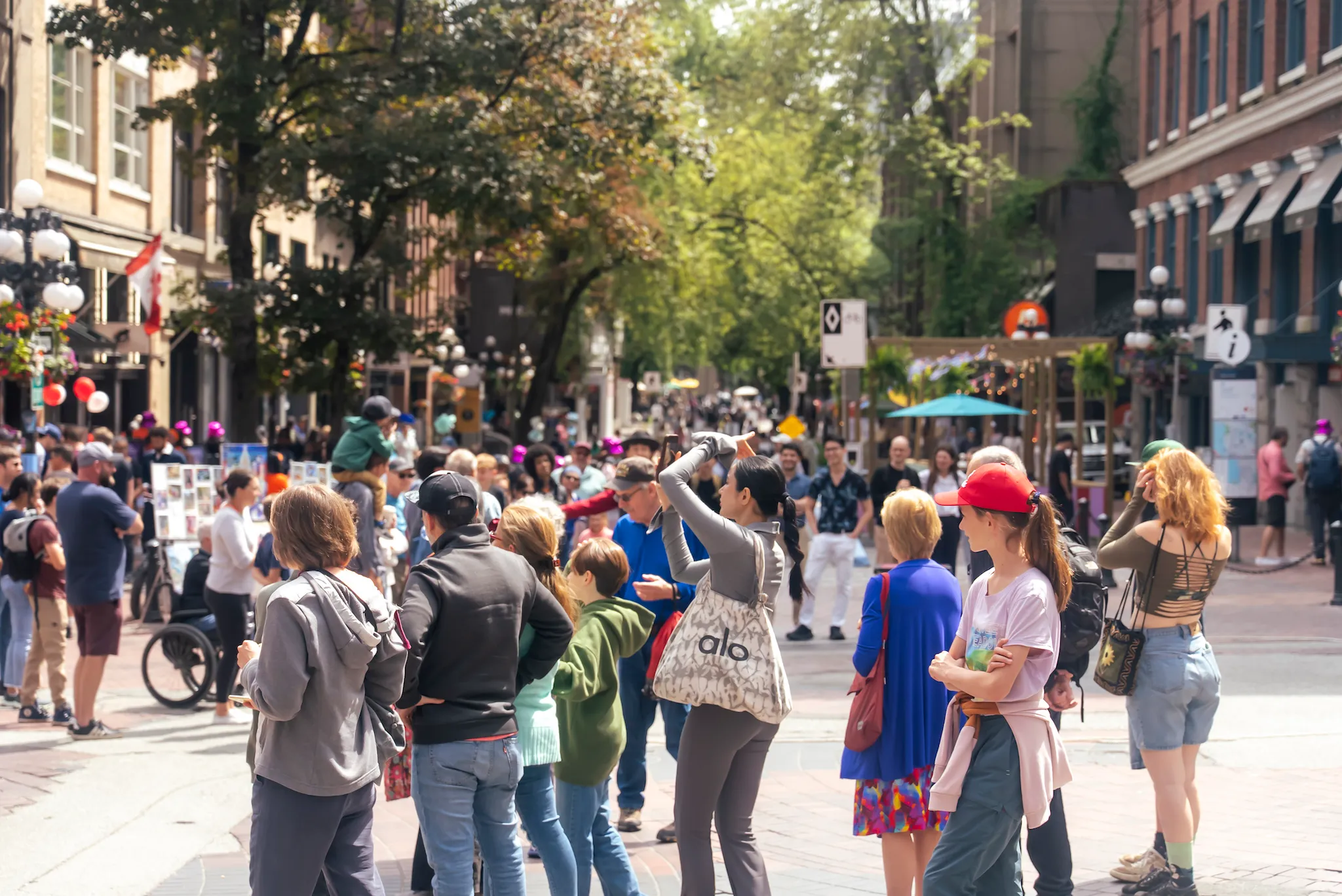 Water Street in Gastown transforms into car-free pedestrian zone every Sunday this summer