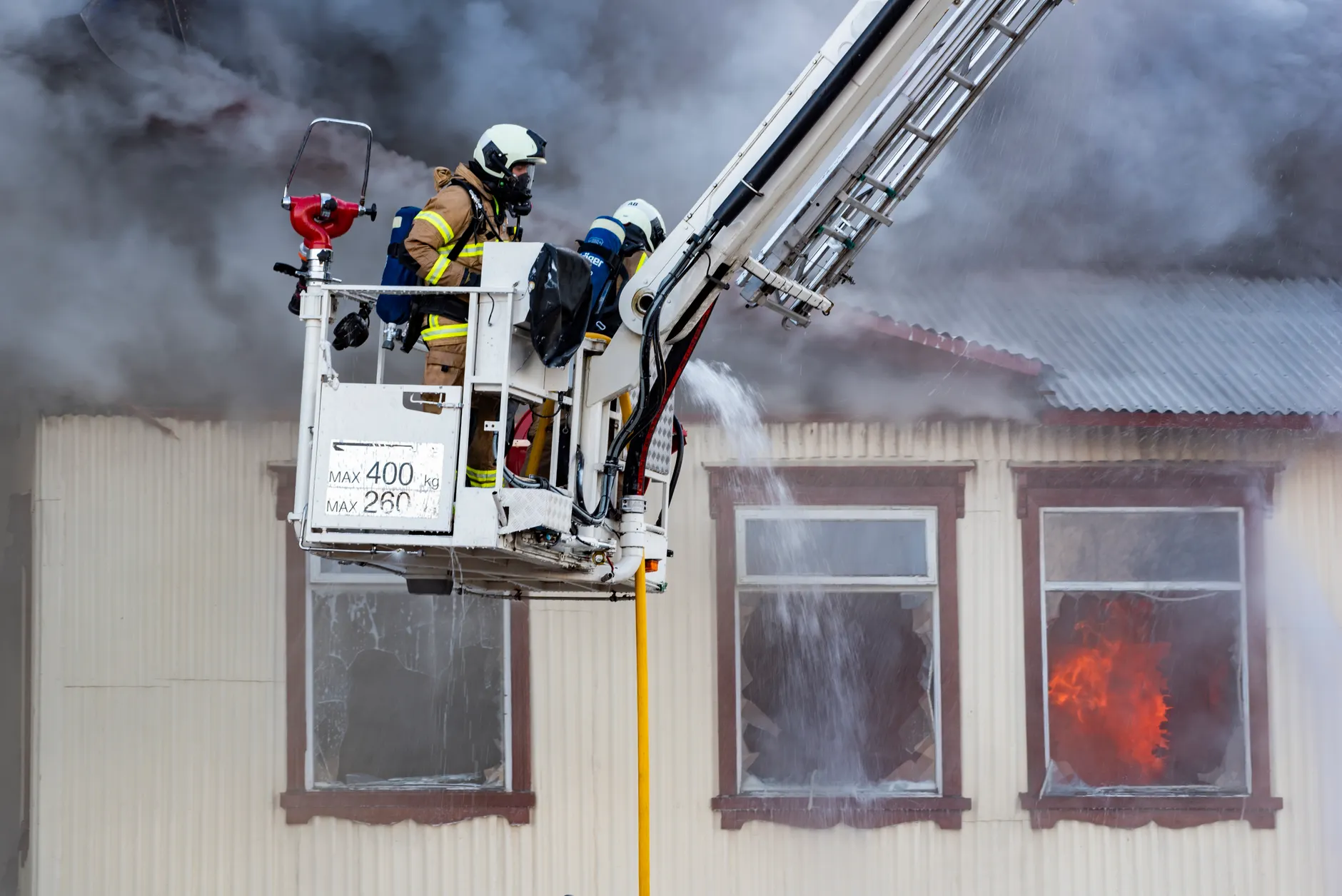 Two homes gutted in Cameron Heights fire; 40 firefighters battle blaze