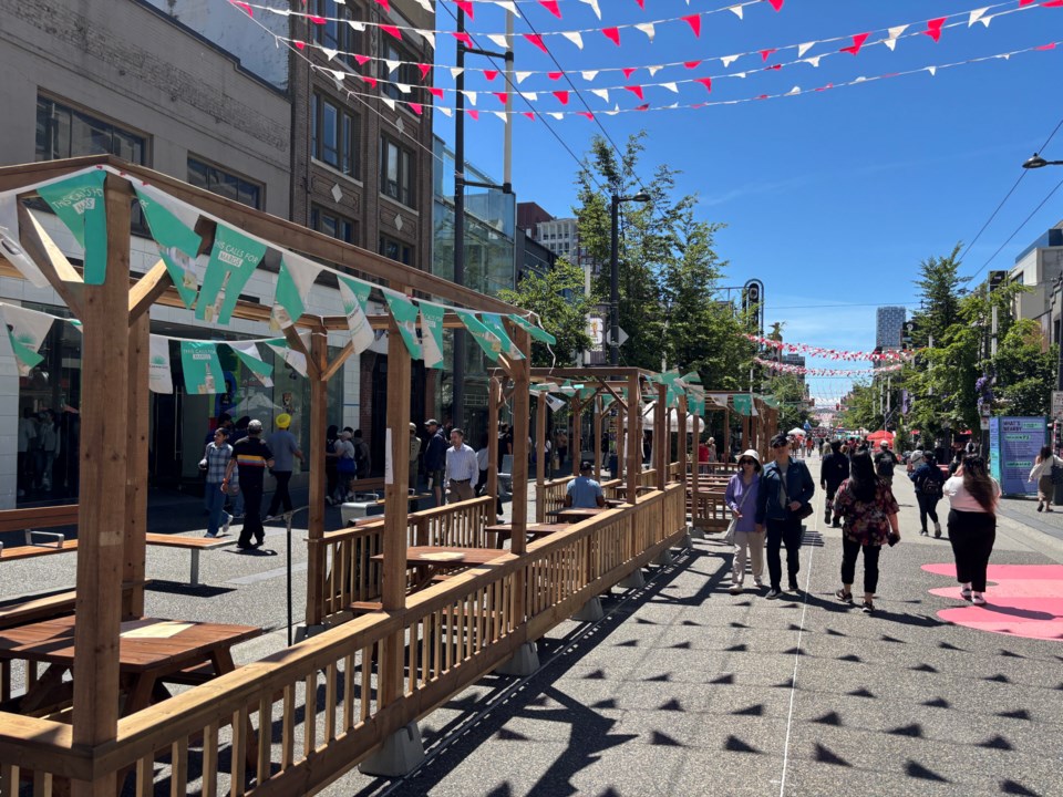 Granville Street stays car-free through Labour Day with council approval