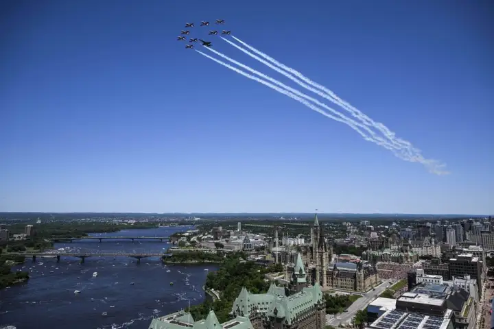 Canada honours U.S. independence with joint fighter jet fly-past over Ottawa Saturday