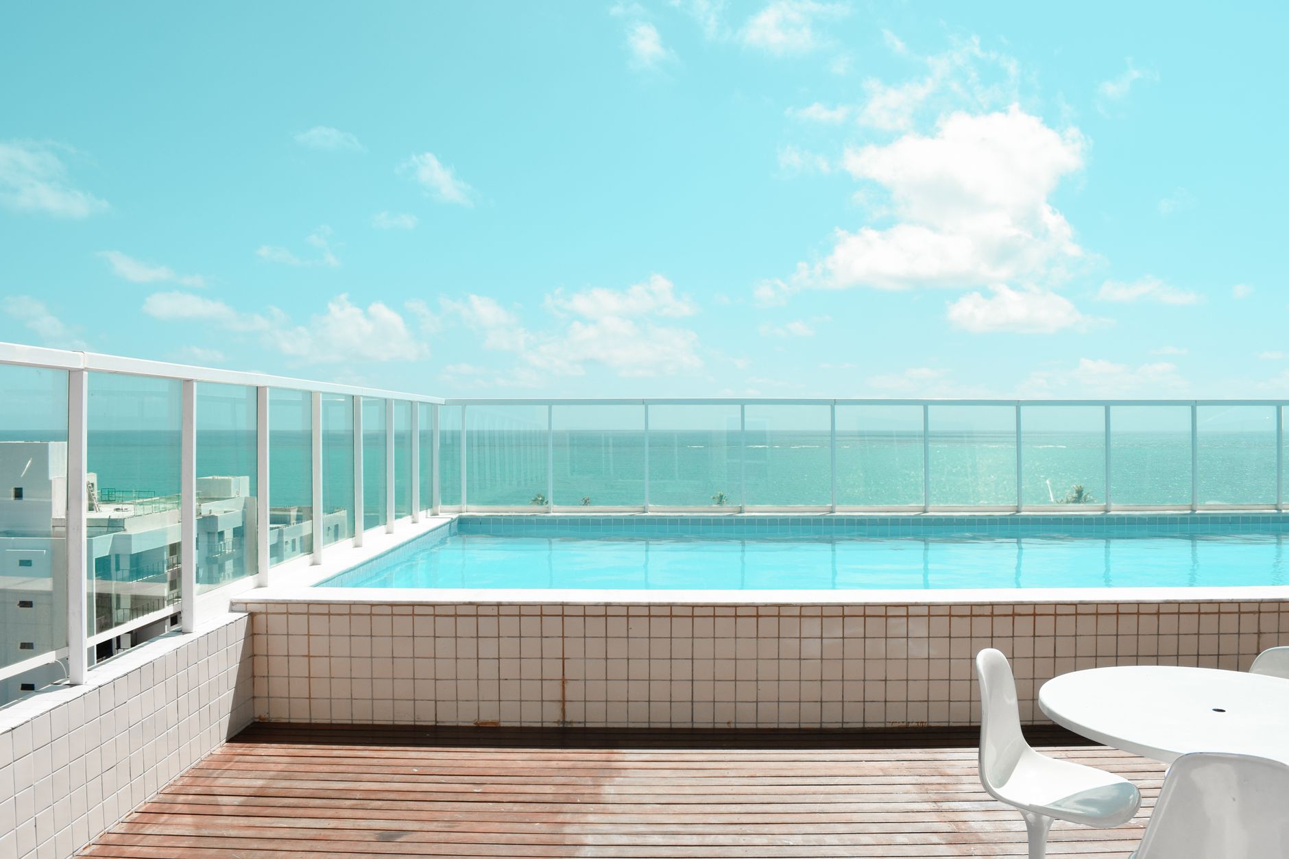 Heated rooftop pool opens year-round downtown — swim under the winter sky