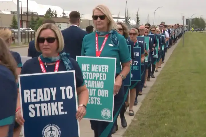 WestJet flight attendants set to strike August 2, citing unpaid work and archaic pay system