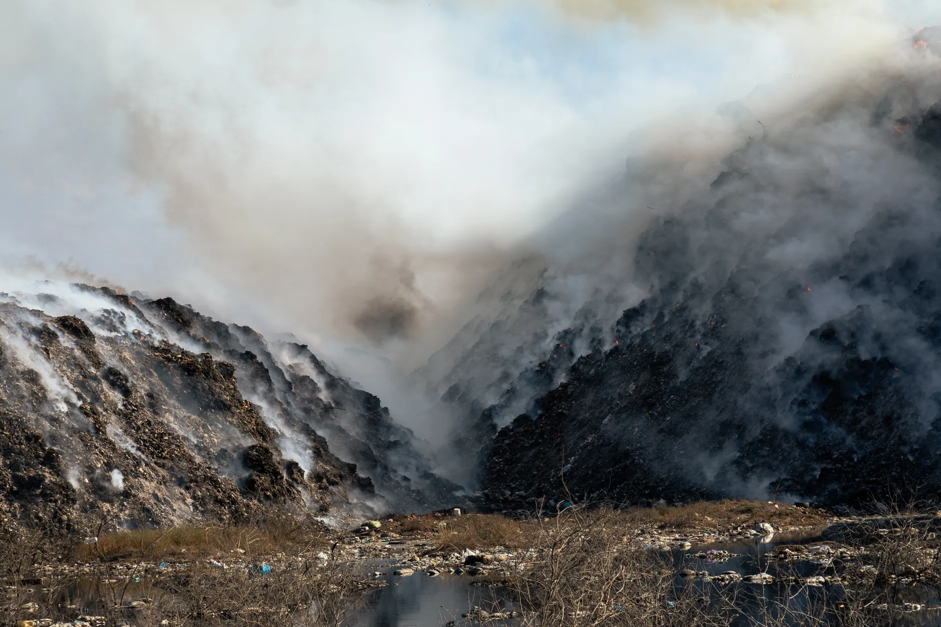 Ecco Recycling landfill fire grew from waste piling up despite owner's claim