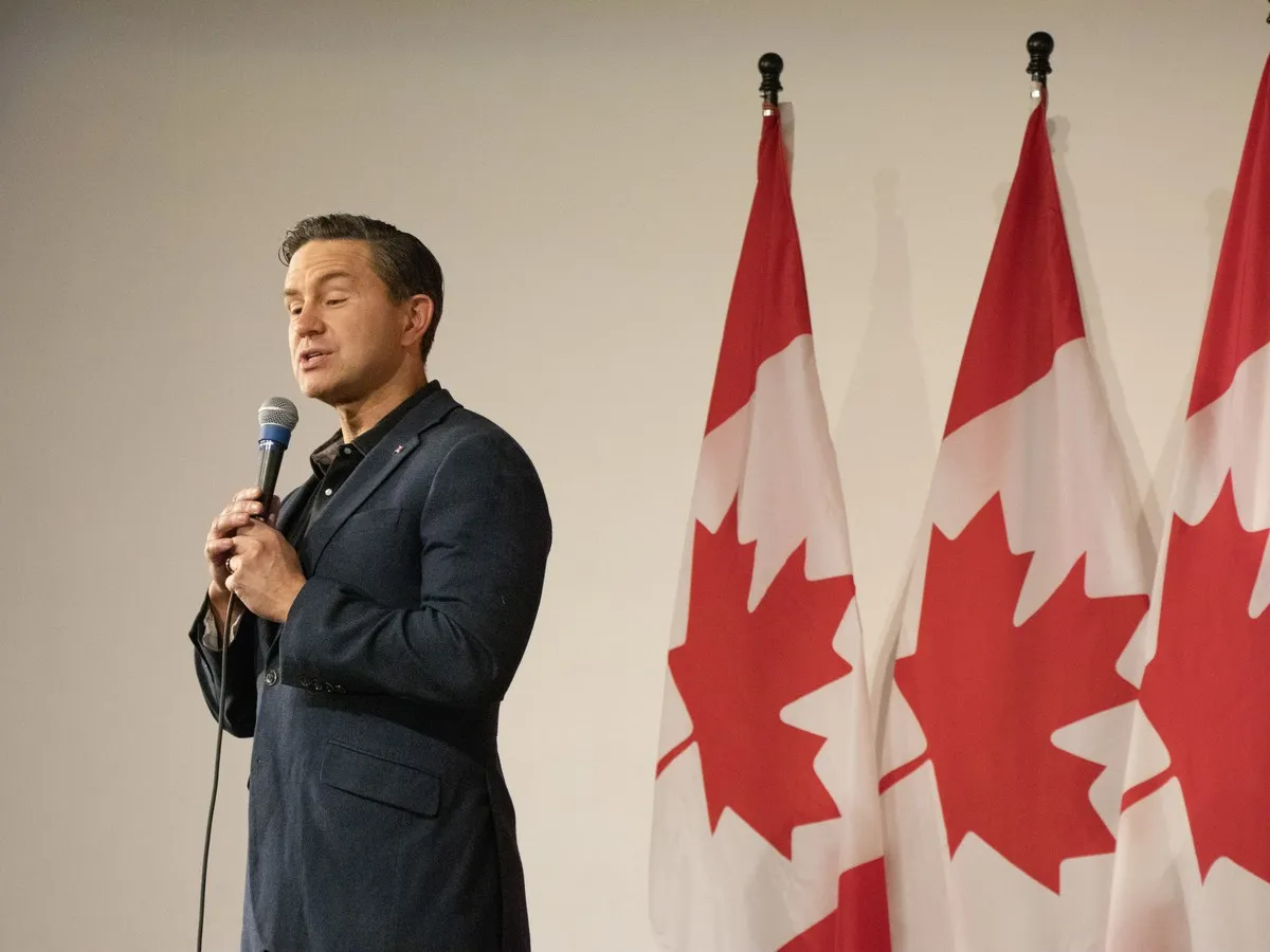 Conservative Leader Pierre Poilievre courts Edmonton voters with affordability push