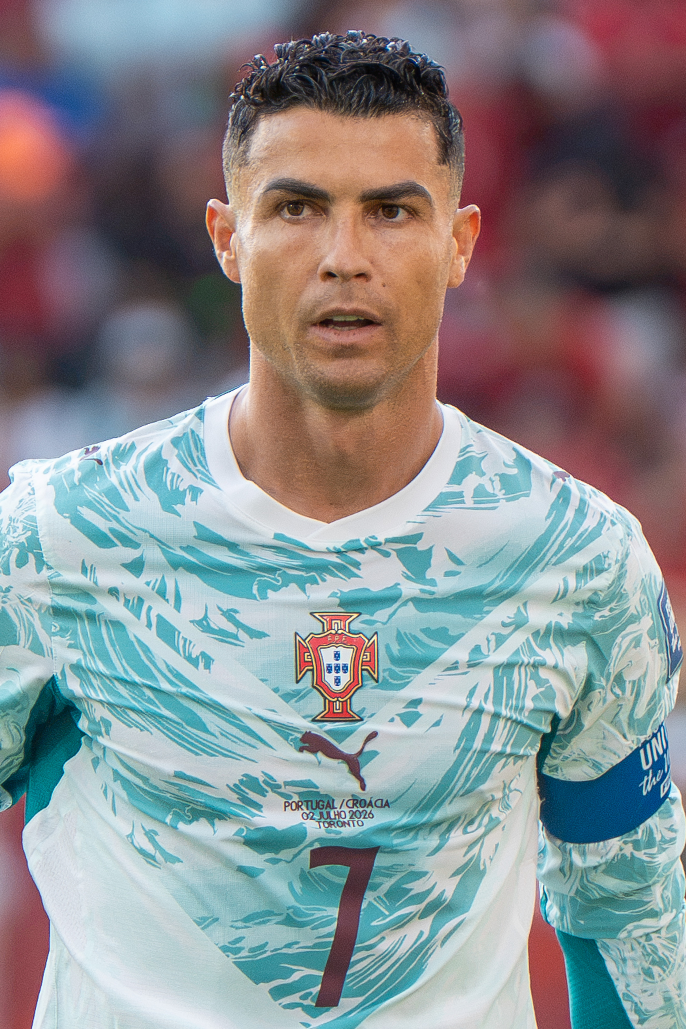Cristiano Ronaldo greeted by thousands of fans outside Delta Hotel ahead of Portugal match