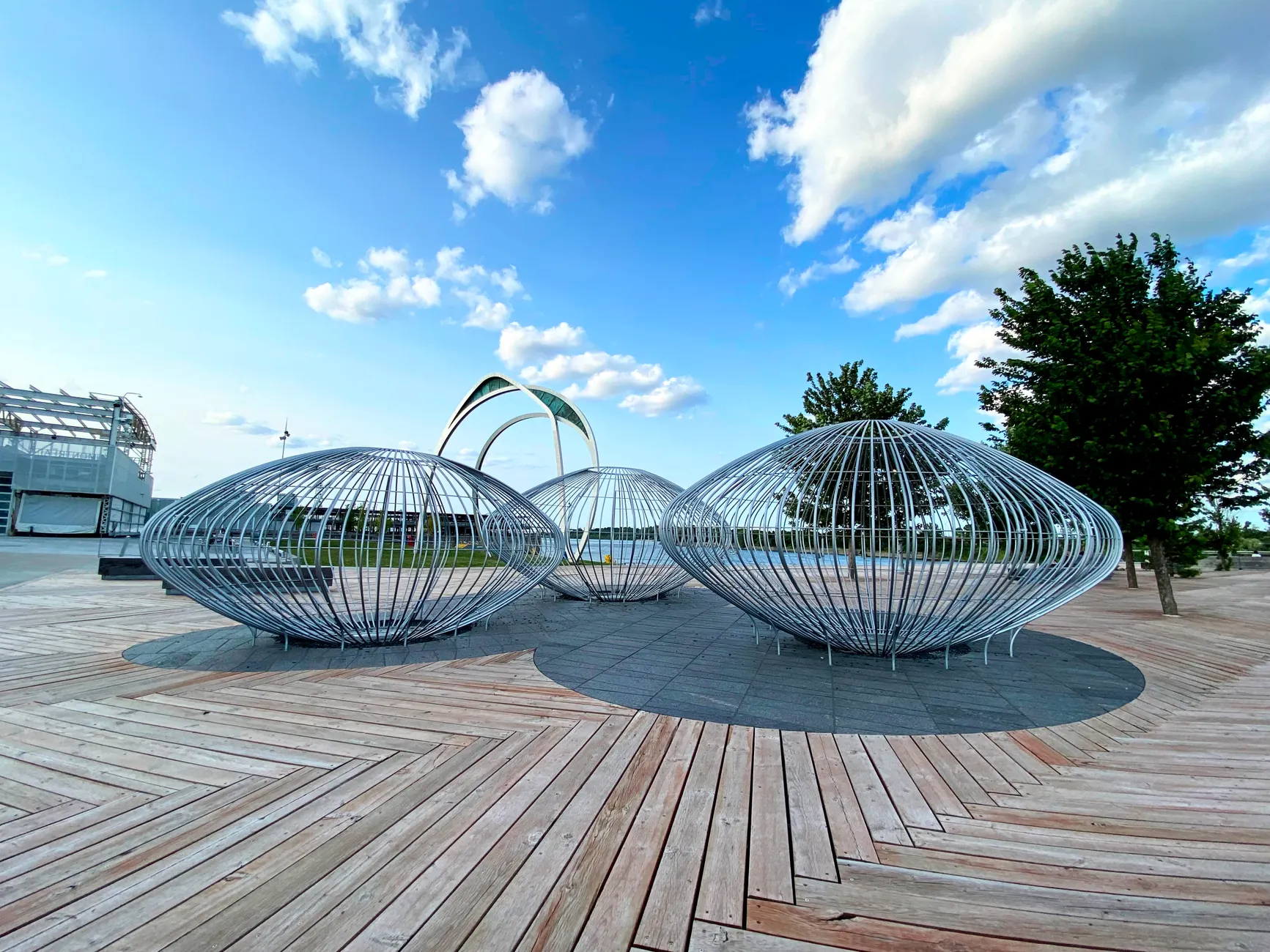 Biidaasige Park expands with new art trail, waterfront promenade, and heritage crane