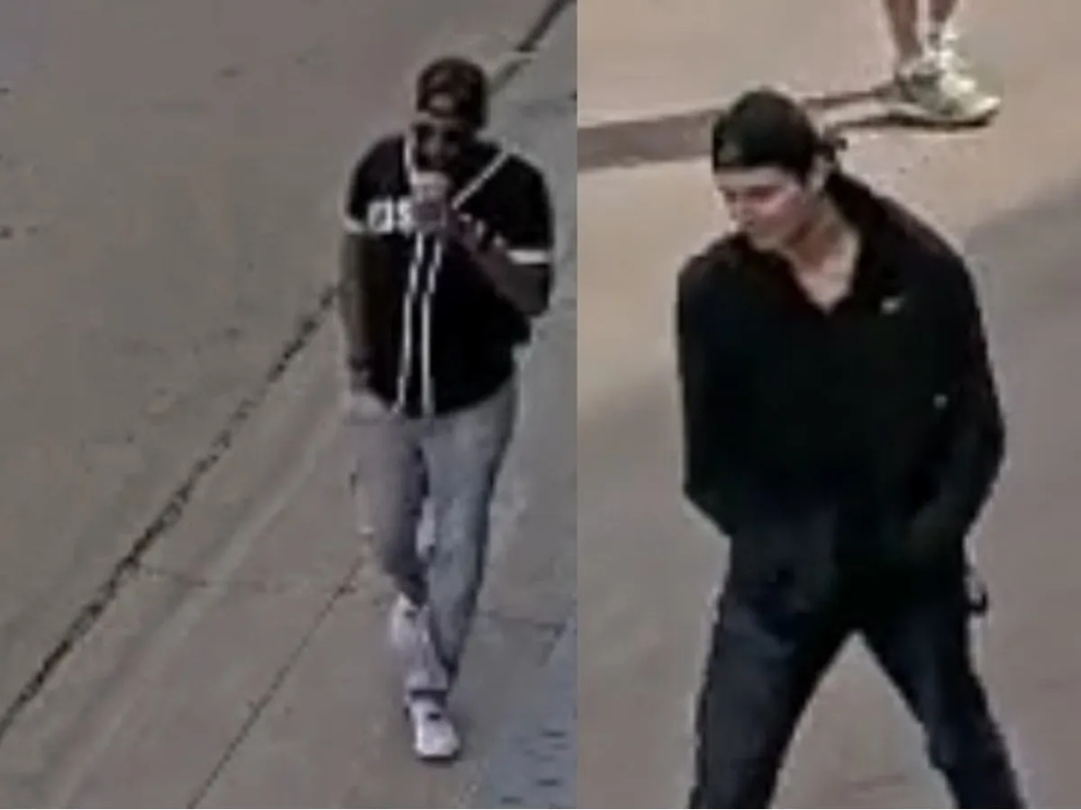 Police seek suspect and witness in downtown armed robbery