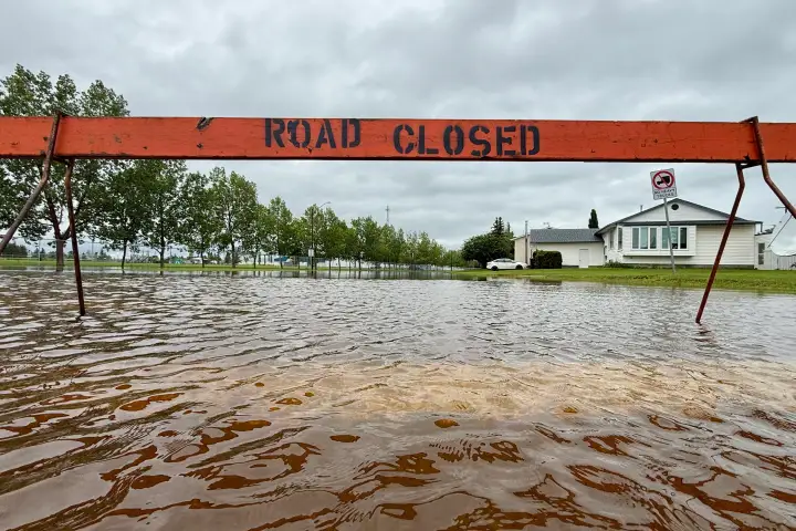 Sunny skies return, but river flooding persists