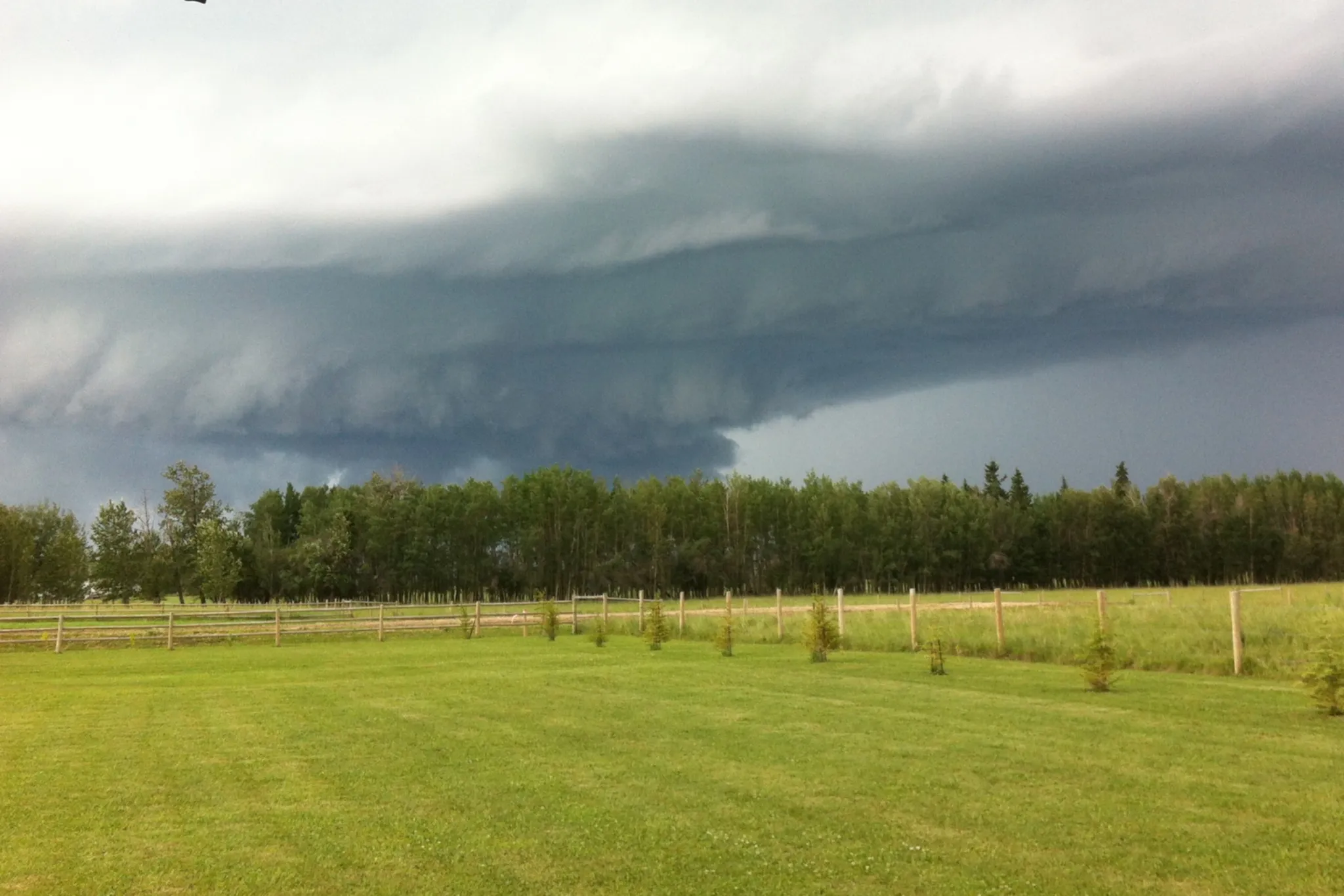 Severe thunderstorms with tornado risk and baseball-sized hail expected today across Alberta