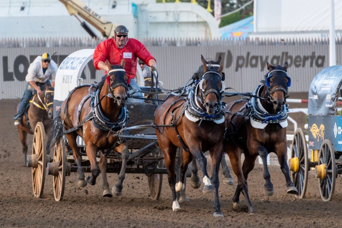 Jason Glass climbs to seventh in Calgary Stampede chuckwagon racing after penalty-free runs