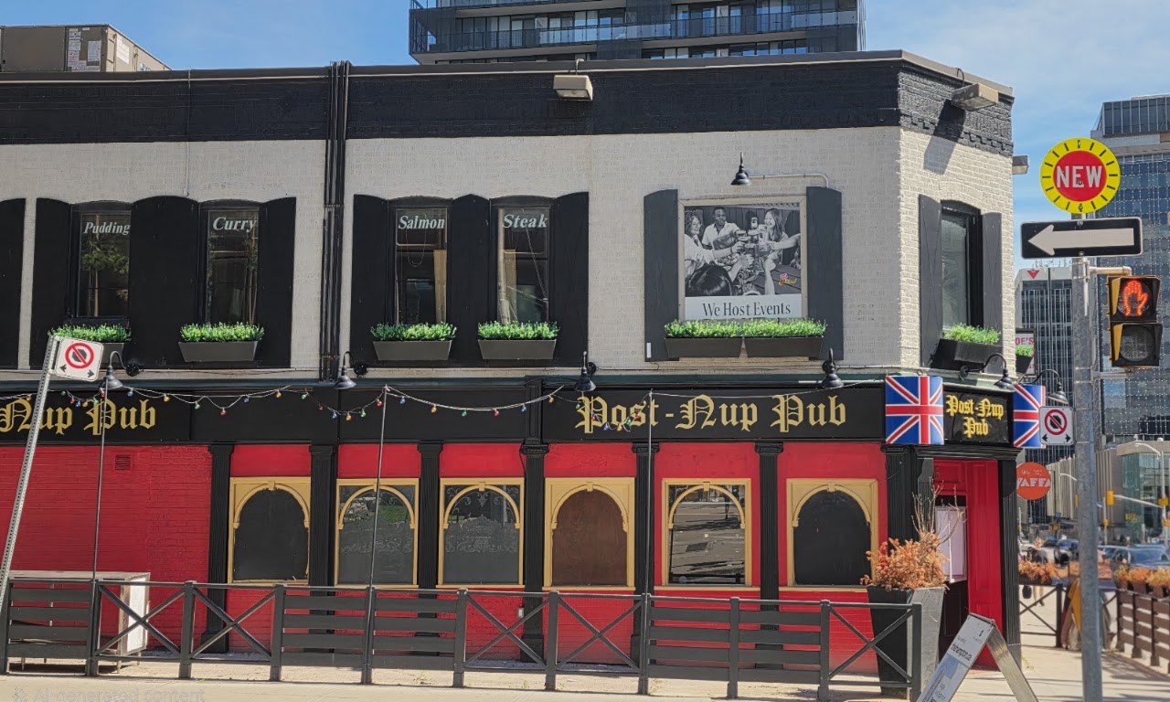 New pub Post-Nup opens on Yonge near Eglinton with cheeky nod to Prenup's closure