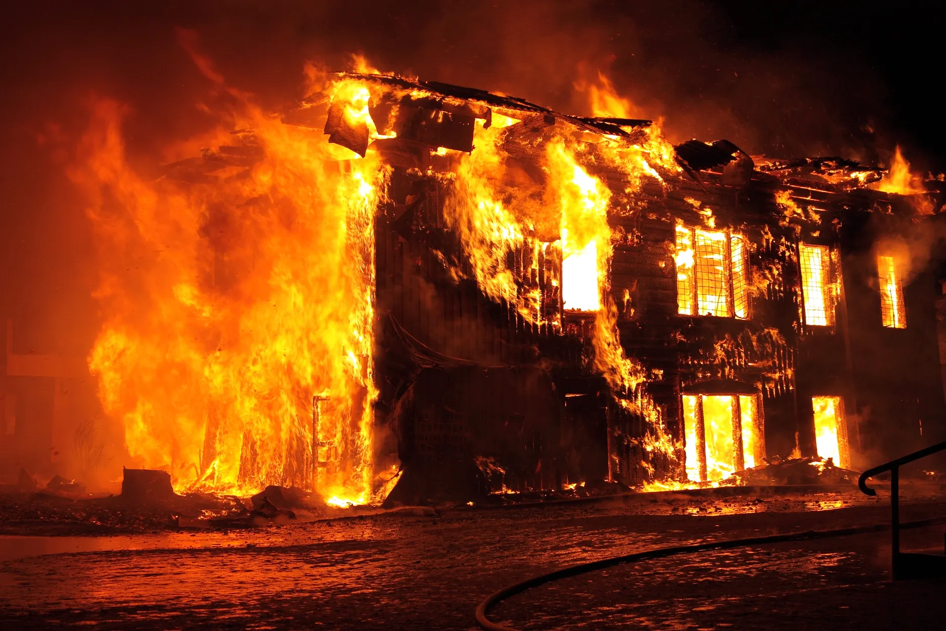 Langley's historic Little Red House destroyed by fire after 137 years