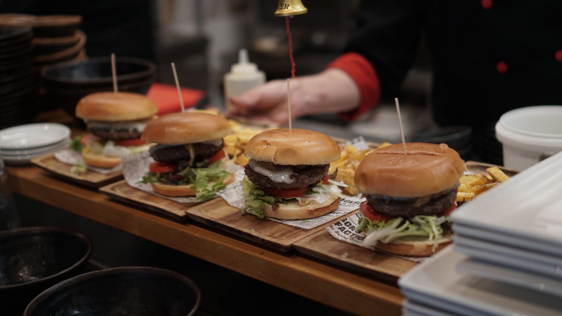 Rob Feenie's Burger de Maison at Le Crocodile pairs Wagyu with port jus and foie gras
