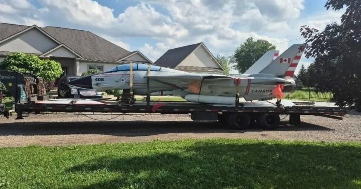 Canada's Wonderland's iconic jet fighter found in rural Ontario