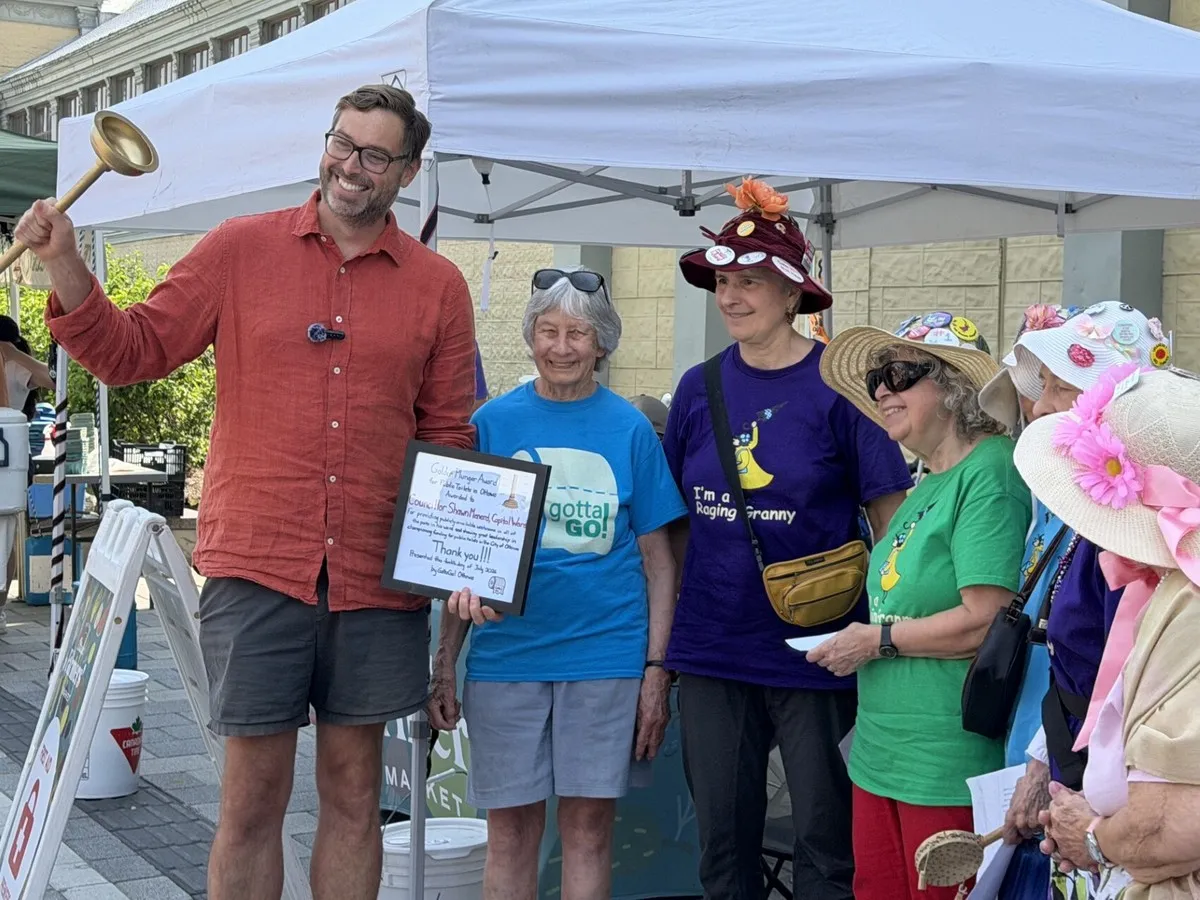 Capital Ward councillor Shawn Menard wins Golden Plunger for expanding public washroom access
